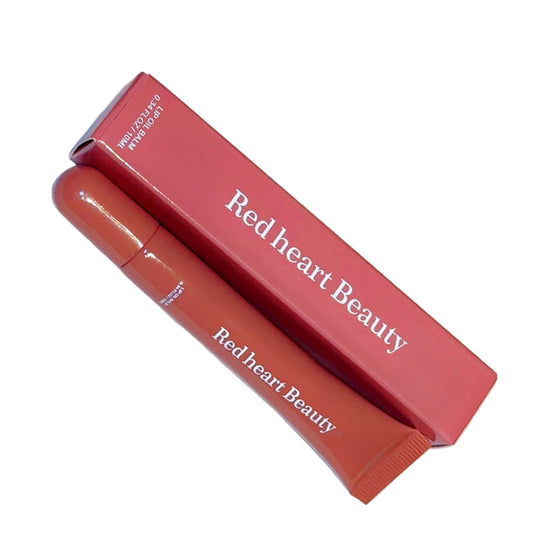 Hydrating Lip Oil Balm – Red Heart Beauty | Moisturizing, Glossy Lip Care 10ml - Caramel