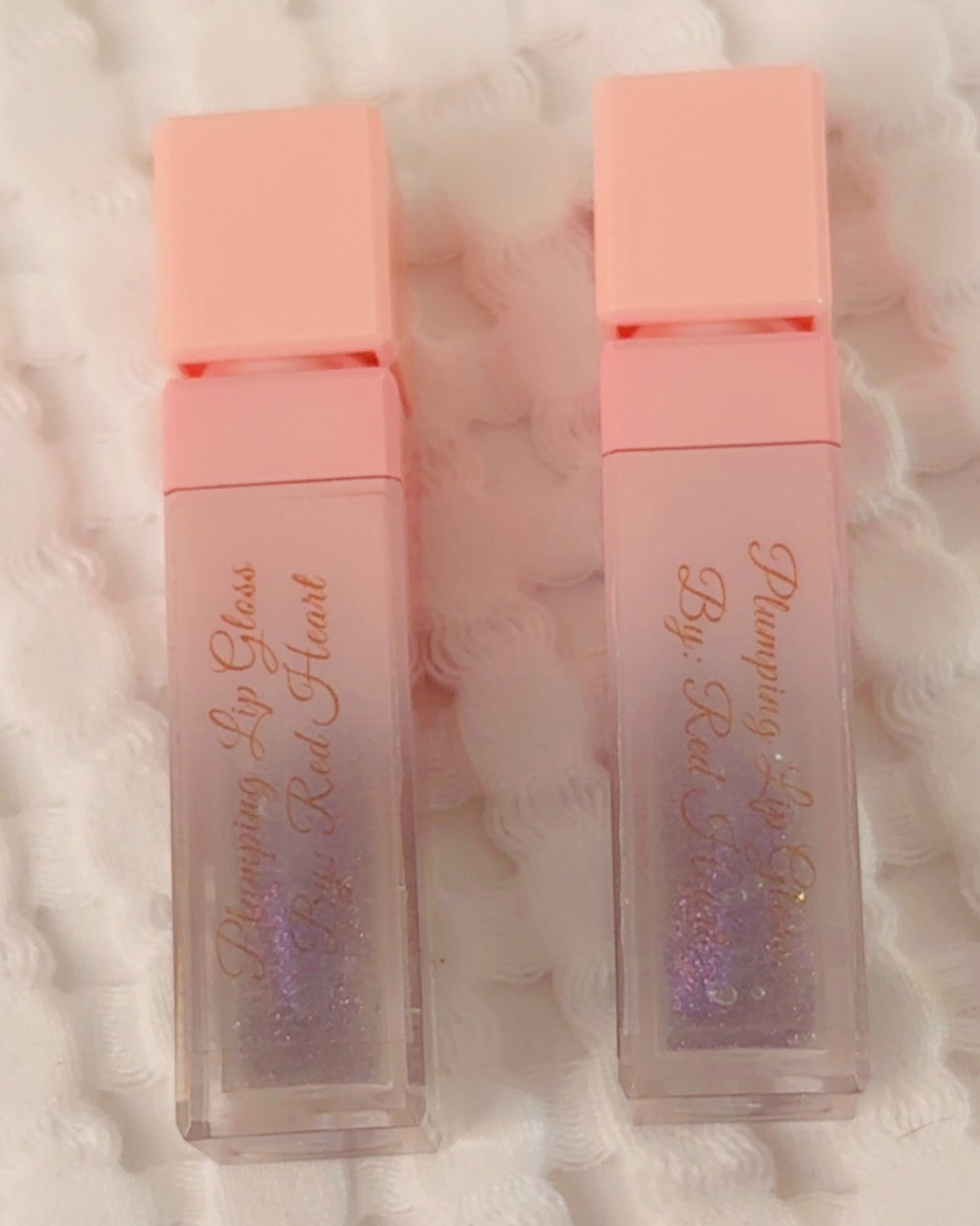 Hydrating Vegan Lip Gloss for Sensitive Lips-Red Heart Beauty - Pink Cap_Clear